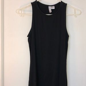 H&M black slim fit dress